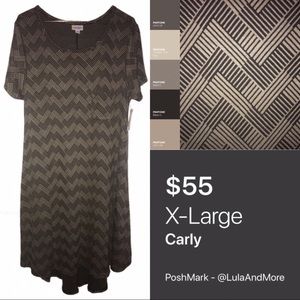 🆕 LuLaRoe Jacquard XL Carly Hi-Lo Swing Dress